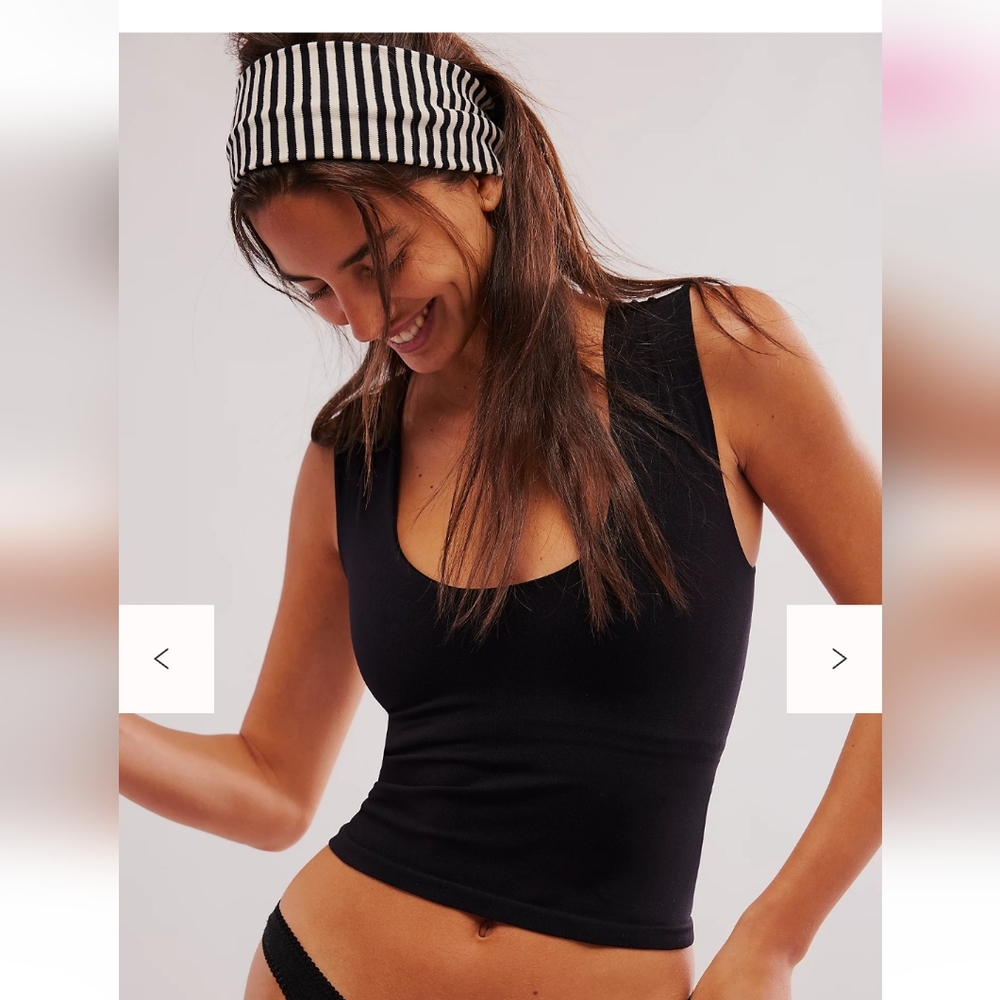 Free People Black Tank